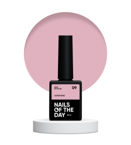 NAILSOFTHEDAY Cover base 09 - półprzezroczysta nude baza , 10 ml