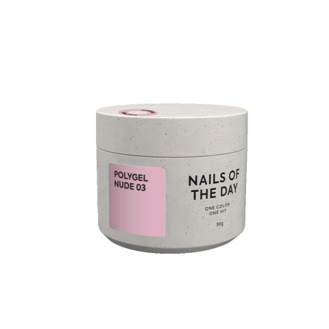 NAILSOFTHEDAY Polygel nude 03 - naturalno-różowy akrylożel, 30 g