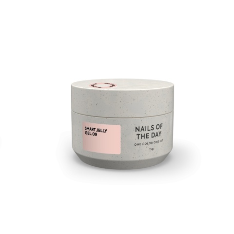 NAILSOFTHEDAY Smart Jelly gel 09 - mleczno-beżowy budujący żel-galaretka, 15 g