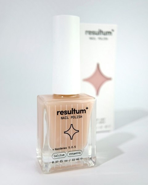 Resultum Nail polish Hardener S.O.S Nude - beżowa odżywka do paznokci, 11 ml