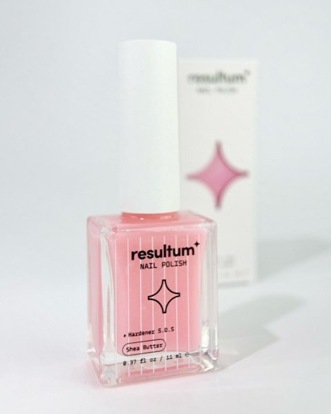 Resultum Nail polish Hardener S.O.S Pink - różowa odżywka do paznokci, 11 ml