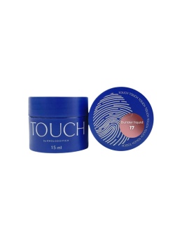 TOUCH Builder liquid 17 - morelowo-różowy mocny żel o płynnej konsystencji, 15 ml