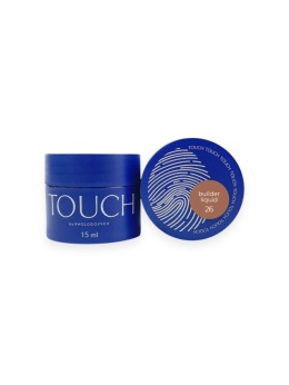 TOUCH Builder liquid 26 - jasny kawowo-beżowy mocny żel o płynnej koncystencji, 15 ml