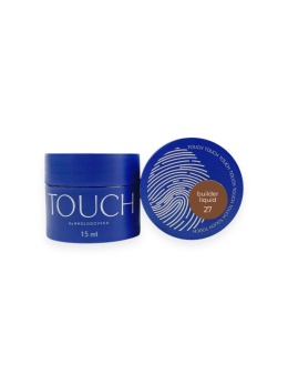 TOUCH Builder liquid 27 - ciepły karmelowo-brązowy mocny żel o płynnej koncystencji, 15 ml