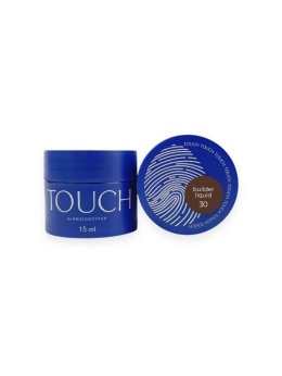TOUCH Builder liquid 30 - elegancki ciemnobrązowy mocny żel o płynnej koncystencji, 15 ml