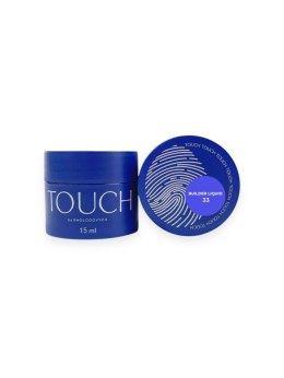 TOUCH Builder liquid 33 - chłodny błękitny mocny żel o płynnej koncystencji, 15 ml