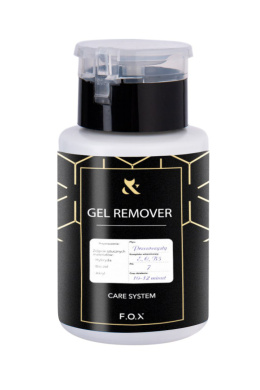 Gel remover F.O.X. Care system 160 ml, z pompką