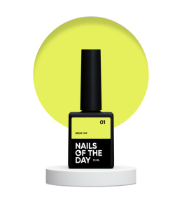 Top hybrydowy NAILSOFTHEDAY Neon top 01, 10 ml