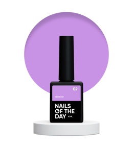 Top hybrydowy NAILSOFTHEDAY Neon top 02, 10 ml