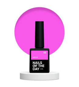 Top hybrydowy NAILSOFTHEDAY Neon top 03, 10 ml