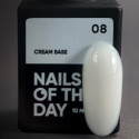 Baza hybrydowa dla wrażliwych paznokci NAILSOFTHEDAY Cream base 08, 10 ml