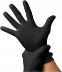 MERCATOR rękawiczki nitrylowe - czarne XS