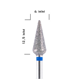 MILL frez diamentowy do skórek - kropla niebieska 4 mm