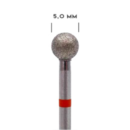 MILL frez diamentowy - kulka czerwona 5 mm