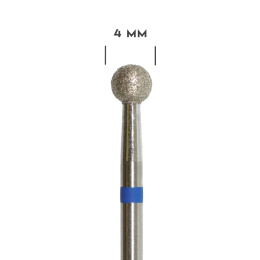 MILL frez diamentowy do skórek - kulka niebieska 4 mm