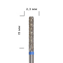MILL frez karbidowy do zdejmowania żelu i hybrydy - niebieski do opracowania tunelu 2,3x15 mm