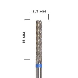 MILL frez karbidowy - niebieski do opracowania tunelu 2,3x15 mm