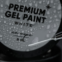 NAILSOFTHEDAY Premium gel paint White no wipe - farbka bez lepkiej warstwy, 5 ml
