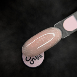 NAILSOFTHEDAY Cover base nude shimmer 05 - mleczno-różowa kamuflująca baza ze srebrnymi drobinkami, 10 ml