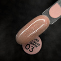 NAILSOFTHEDAY Cover base nude shimmer 03 - beżowo-różowa kamuflująca baza ze srebrnymi drobinkami, 10 ml