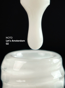 NAILSOFTHEDAY Let's Amsterdam 02 NEW - kamuflująca baza do paznokci (biało-mleczna), 10 ml