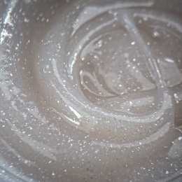 NAILSOFTHEDAY Polygel shimmer 03 - mleczo-biały akrylożel z drobinką, 30 g