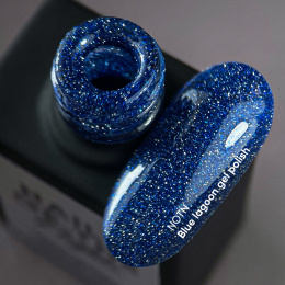 NAILSOFTHENIGHT Blue Lagoon - granatowy odblaskowy lakier hybrydowy, 10 ml