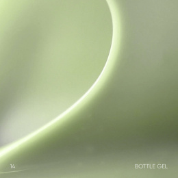 NAILSOFTHEDAY Bottle gel 14 - kryjący zielony żel do wzmocnienia i naprawy, 10 ml