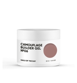 NAILSOFTHEDAY Camouflage gel 06 - brązowy gęsty żel budujący, 30 g