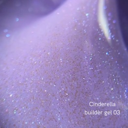 NAILSOFTHEDAY Cinderella Builder gel 03 - fioletowy żel budujący z perłowym połyskiem, 15 g