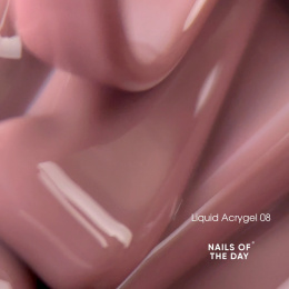 NAILSOFTHEDAY Liquid acrygel 08 - zgaszony nude płynny akrylożel, 15 ml
