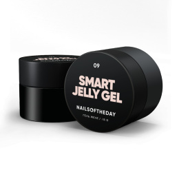 NAILSOFTHEDAY Smart Jelly gel 09 - mleczno-beżowy budujący żel-galaretka, 15 g