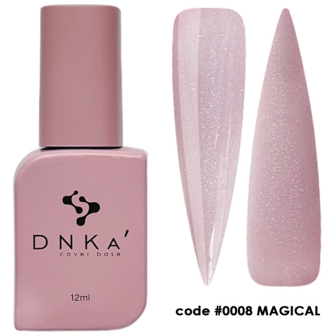 DNKa' Cover Base #0008 Magical - różowa baza hybrydowa, 12 ml