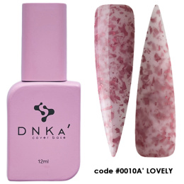 DNKa' Cover Base #0010A' Lovely - różowa baza hybrydowa, 12 ml