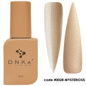 DNKa' Cover Base #0028 Mysterious - beżowa baza hybrydowa z drobinką, 12 ml