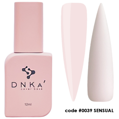 DNKa' Cover Base #0039 Sensual - jasnoróżowa baza hybrydowa, 12 ml