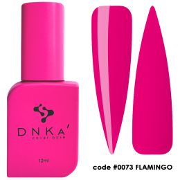 DNKa' Cover Base #0073 Flamingo - różowa baza hybrydowa, 12 ml