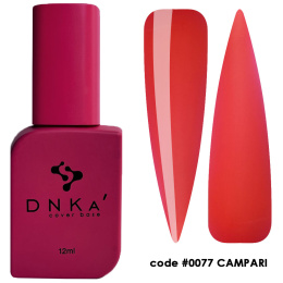 DNKa' Cover Base #0077 Campari - czerwona baza hybrydowa, 12 ml