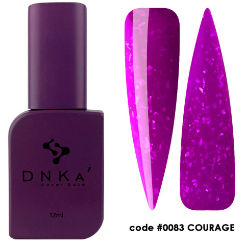 DNKa' Cover Base #0083 Courage - fioletowa baza hybrydowa, 12 ml