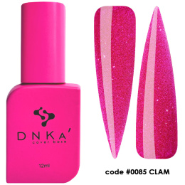 DNKa' Cover Base #0085 Glam - różowa baza hybrydowa z efektem 