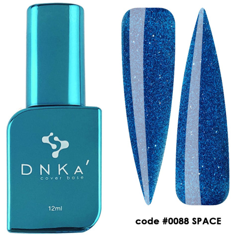 DNKa' Cover Base #0088 Space - granatowa baza hybrydowa z efektem "flash", 12 ml