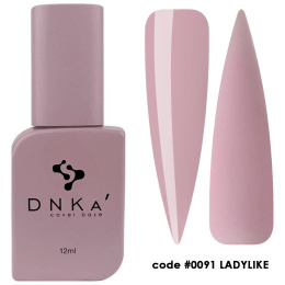 DNKa' Cover Base #0091 Ladylike - beżowa baza hybrydowa, 12 ml
