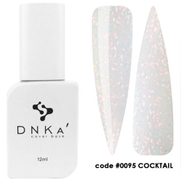 DNKa' Cover Base #0095 Cocktail - biała baza hybrydowa, 12 ml