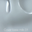 NAILSOFTHEDAY Cover base NEW Milk 01 - półprzezroczysta chłodno-mleczna baza hybrydowa, 10 ml