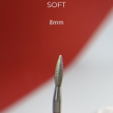 NAILSOFTHEDAY frez diamentowy do skórek - płomyk czerwony 2,1 x 8 mm